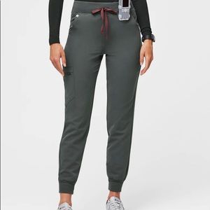 Figs scrub pants Zamora high waist joggers Sz XS, bonsai green. PANTS ONLY.